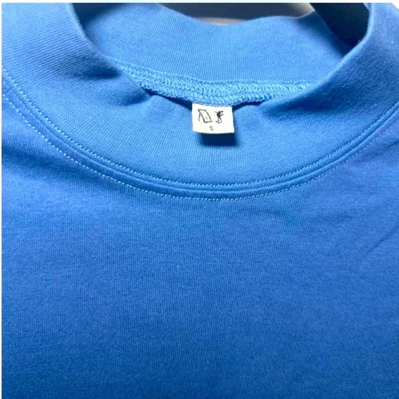 Fashion Brand Company “Caution Hot Jizz” Mock Neck Tee - Picture 5 of 8